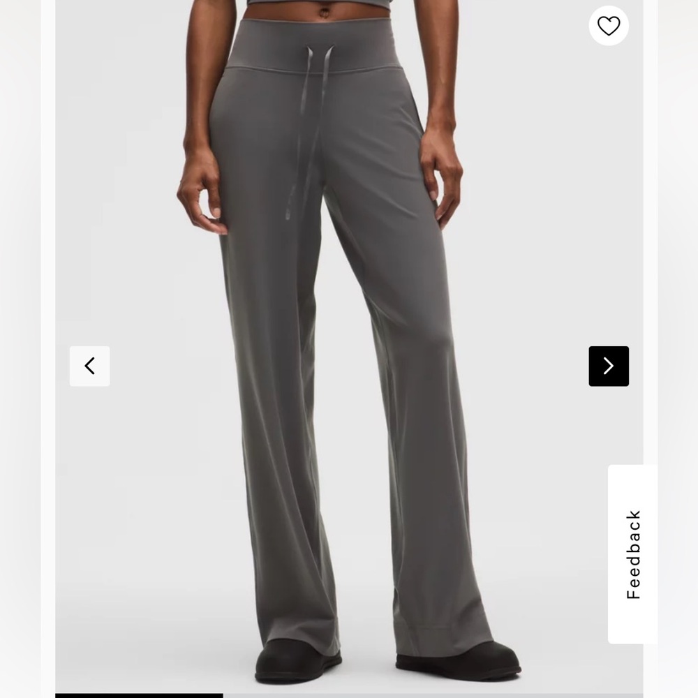 Sold out lululemon groove wide leg onyx grey size 0 - Picture 2 of 9